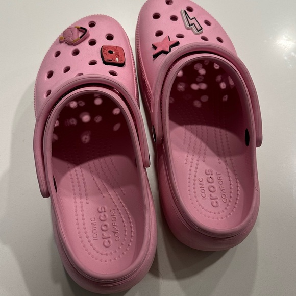 Pink Platform Crocs - Picture 3 of 3